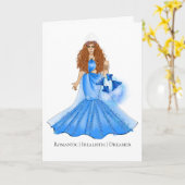 Pisces Goddess with Personality Tracks Birthday Karte (Gelbe Blume)