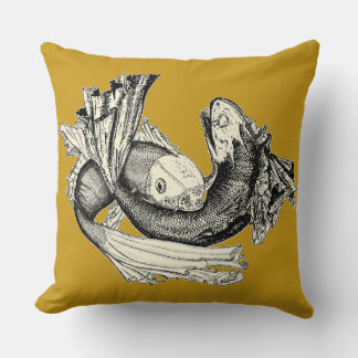 Pisces Goldenrod Pillow Kissen