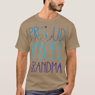 Pisces Grandma Proud Oma Zodiac Symbol Astrolo T-Shirt