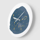 Pisces Große Wanduhr (Winkel)