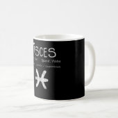 Pisces Horoscope Astrologie Star Sign Geburtstagsg Kaffeetasse (VorderseiteRechts)