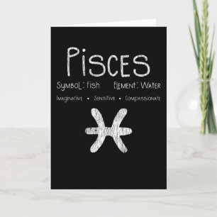 Pisces Horoscope Astrologie Star Sign Geburtstagsg Karte