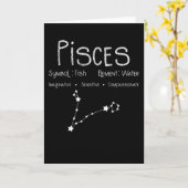 Pisces Horoscope Astrologie Star Sign Geburtstagsg Karte (Gelbe Blume)