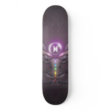 Pisces Horoscope Symbol Skate Board