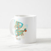 Pisces Horoscope Zodiac Feb 19 - März 20 Geburtsta Kaffeetasse (Vorderseite Links)