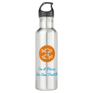 Pisces Horoscope Zodiac Sign Modern Minimalistisch Edelstahlflasche