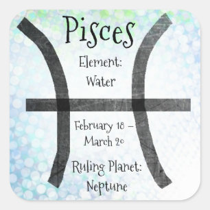 Pisces Horoskop Zodiac Sign Stickers