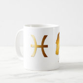 Pisces Horse Birthday Astrologie Zodiac Tasse (Vorderseite Links)
