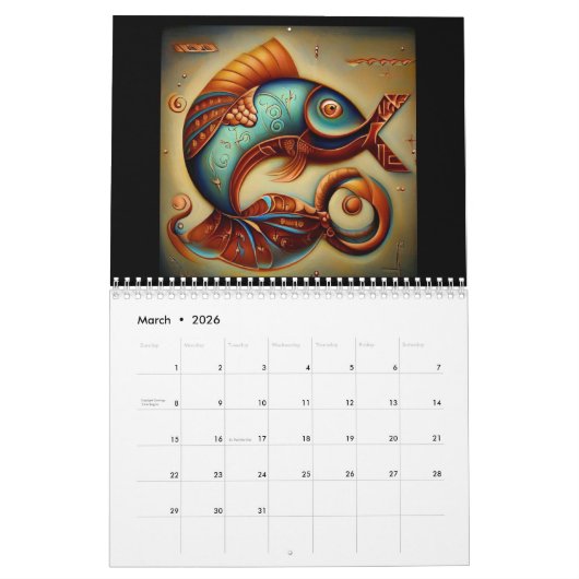 Pisces Kalender (Mär 2026)