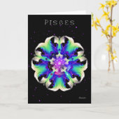 Pisces Karte (Gelbe Blume)