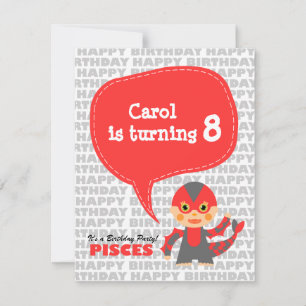 Pisces Kids-Party Einladung