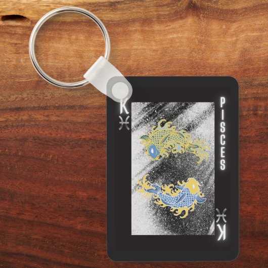 Pisces King Zodiac Schlüsselanhänger (Vorderseite)