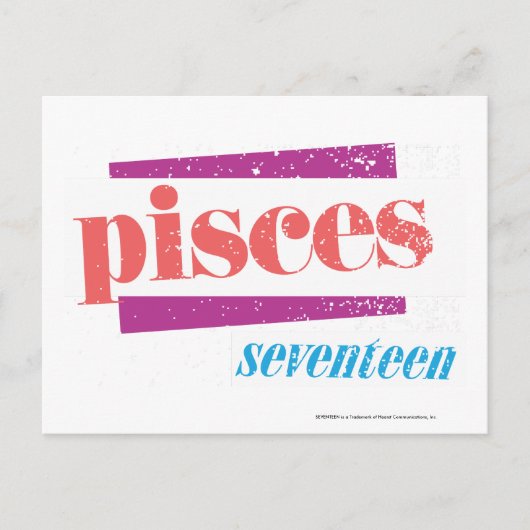 Pisces LtPink Postkarte (Vorderseite)