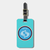 Pisces Luggage Tag Gepäckanhänger (Vorderseite vertikal)
