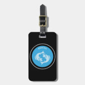 Pisces Luggage Tag Gepäckanhänger (Vorderseite vertikal)