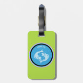 Pisces Luggage Tag Gepäckanhänger (Rückseite vertikal)