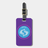 Pisces Luggage Tag Gepäckanhänger (Vorderseite vertikal)