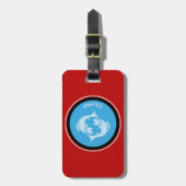 Pisces Luggage Tag Gepäckanhänger (Vorderseite vertikal)