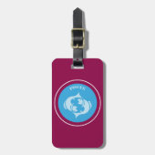 Pisces Luggage Tag Gepäckanhänger (Vorderseite vertikal)