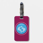 Pisces Luggage Tag Gepäckanhänger (Rückseite vertikal)