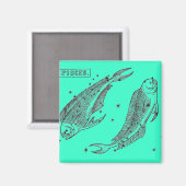 Pisces Magnet (Vorderseite/Rückseite)