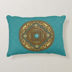 Pisces Mandala Accent Pillow Dekokissen