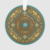 Pisces Mandala Acrylic Ornament (Vorderseite)