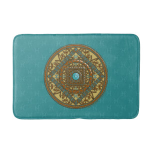 Pisces Mandala Bath Mat Badematte