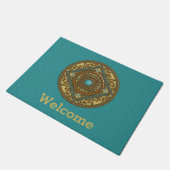 Pisces Mandala Doormat Fußmatte (Schrägansicht)