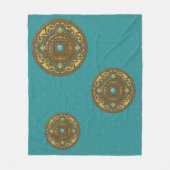 Pisces Mandala Fleece Blanket (Vorderseite)