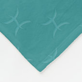 Pisces Mandala Fleece Blanket (Ecke)