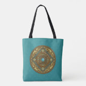 Pisces Mandala Mehrdruck-Beutel Tasche (Rückseite)