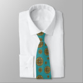 Pisces Mandala Men's Neck Tie Krawatte (Gebunden)