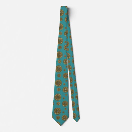 Pisces Mandala Men's Neck Tie Krawatte (Vorderseite)