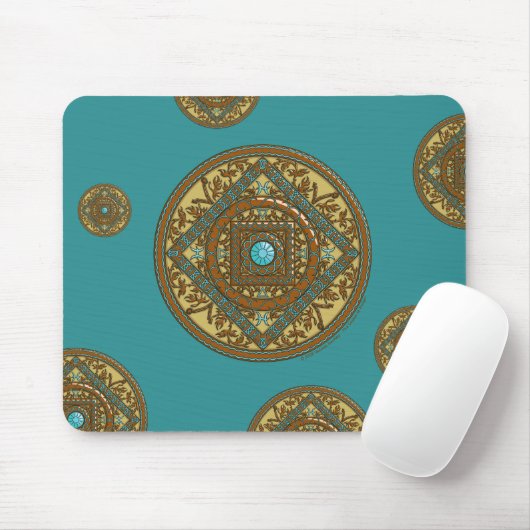 Pisces Mandala Mousepad (Mit Mouse)