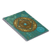 Pisces Mandala Notebook Notizblock (Rechte Seite)