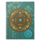 Pisces Mandala Notebook Notizblock (Vorderseite)