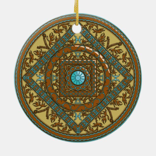 Pisces Mandala Ornament (Hinten)