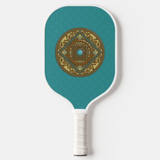 Pisces Mandala Pickleball Schläger (Vorderseite)