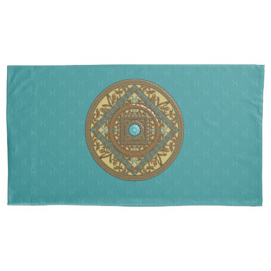 Pisces Mandala Pillowcase Kissenbezug (Vorderseite)