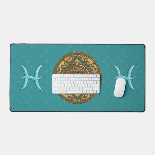 Pisces Mandala Schreibtischunterlage (Tastatur & Maus)