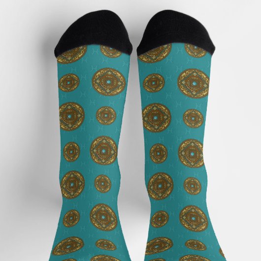 Pisces Mandala Socken (Oben)