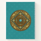 Pisces Mandala Spiral Notebook Notizbuch (Rückseite)