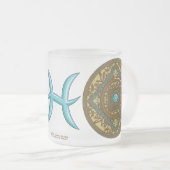 Pisces Mandala Tasse (VorderseiteRechts)