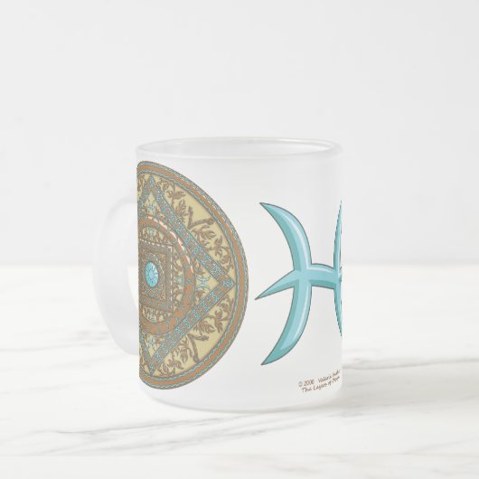 Pisces Mandala Tasse (Vorderseite Links)