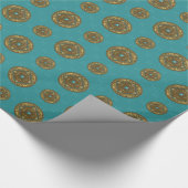 Pisces Mandala Wrapping Paper Geschenkpapier (Ecke)