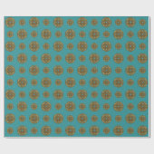 Pisces Mandala Wrapping Paper Geschenkpapier (Flach)