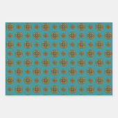 Pisces Mandala Wrapping Paper Set Geschenkpapier Set (Vorderseite 3)