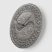 Pisces Medallion Große Wanduhr (Winkel)