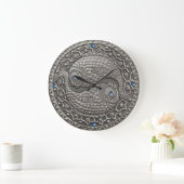 Pisces Medallion Große Wanduhr (Zuhause)